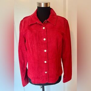 Live a Little Red Suede Jacket